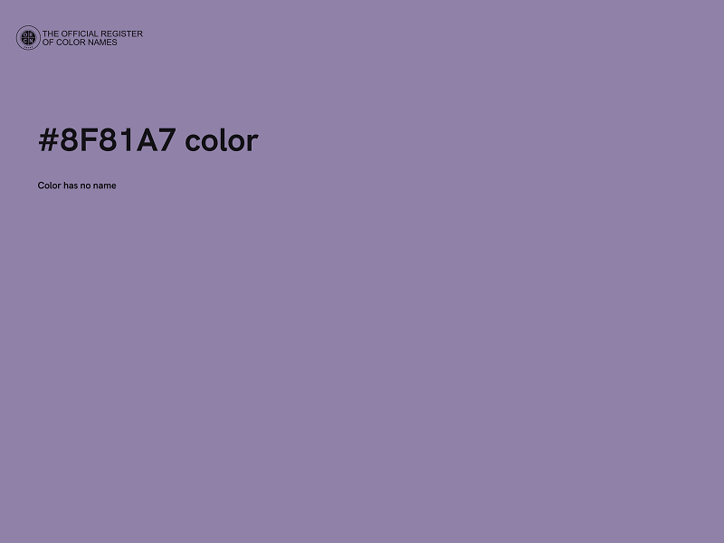 #8F81A7 color image