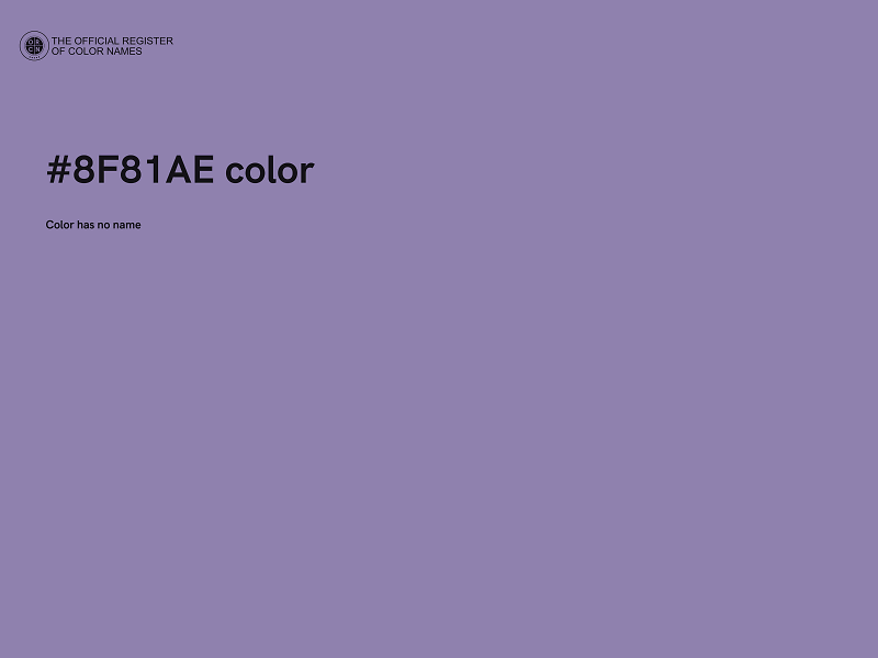 #8F81AE color image