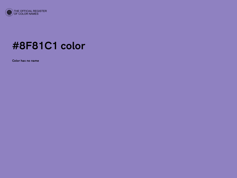 #8F81C1 color image