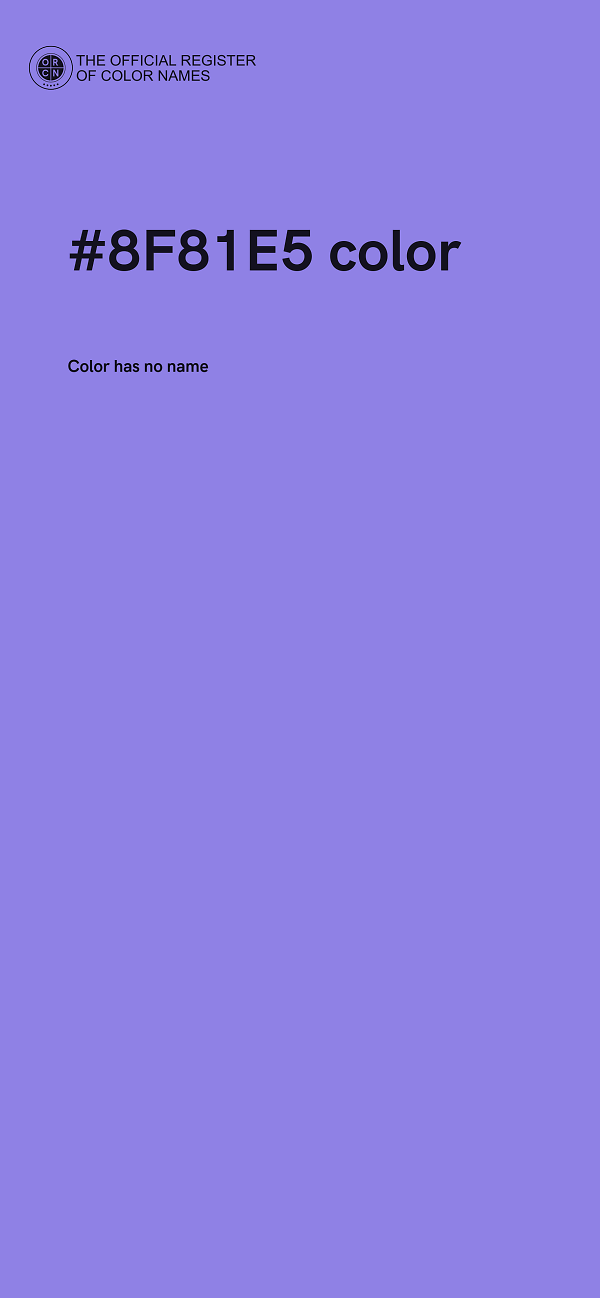 #8F81E5 color image