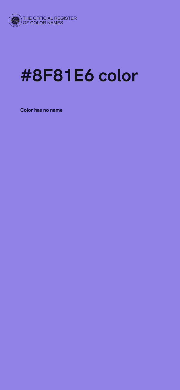 #8F81E6 color image