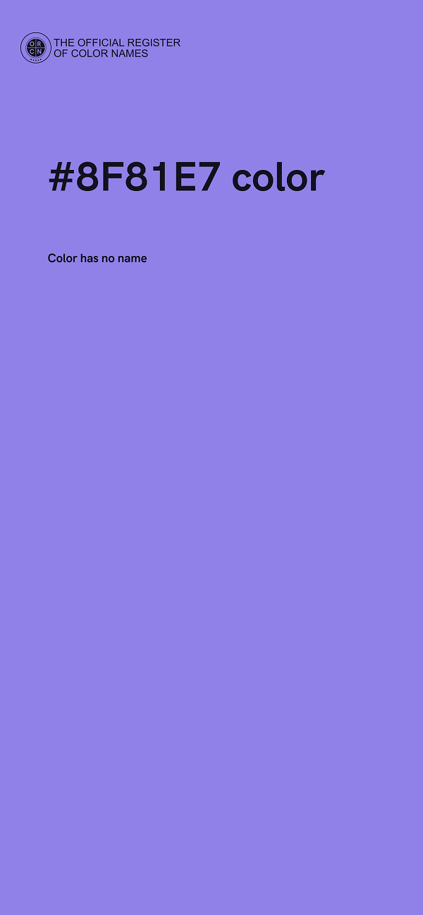 #8F81E7 color image