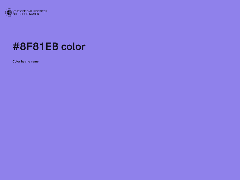 #8F81EB color image