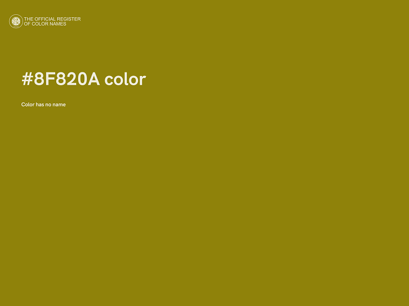 #8F820A color image