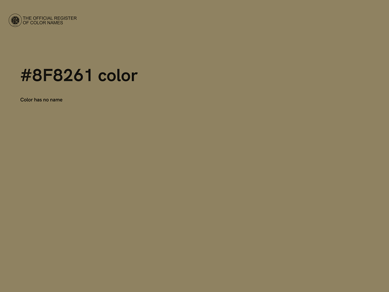#8F8261 color image
