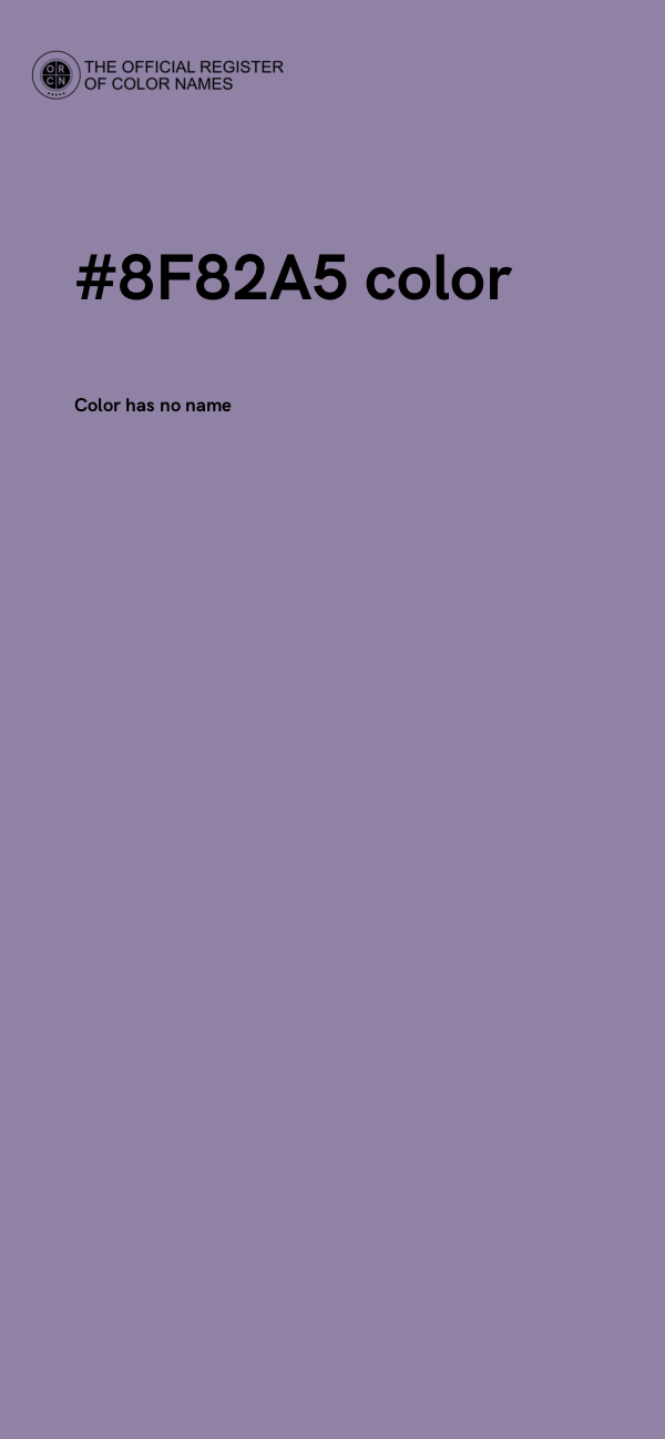 #8F82A5 color image