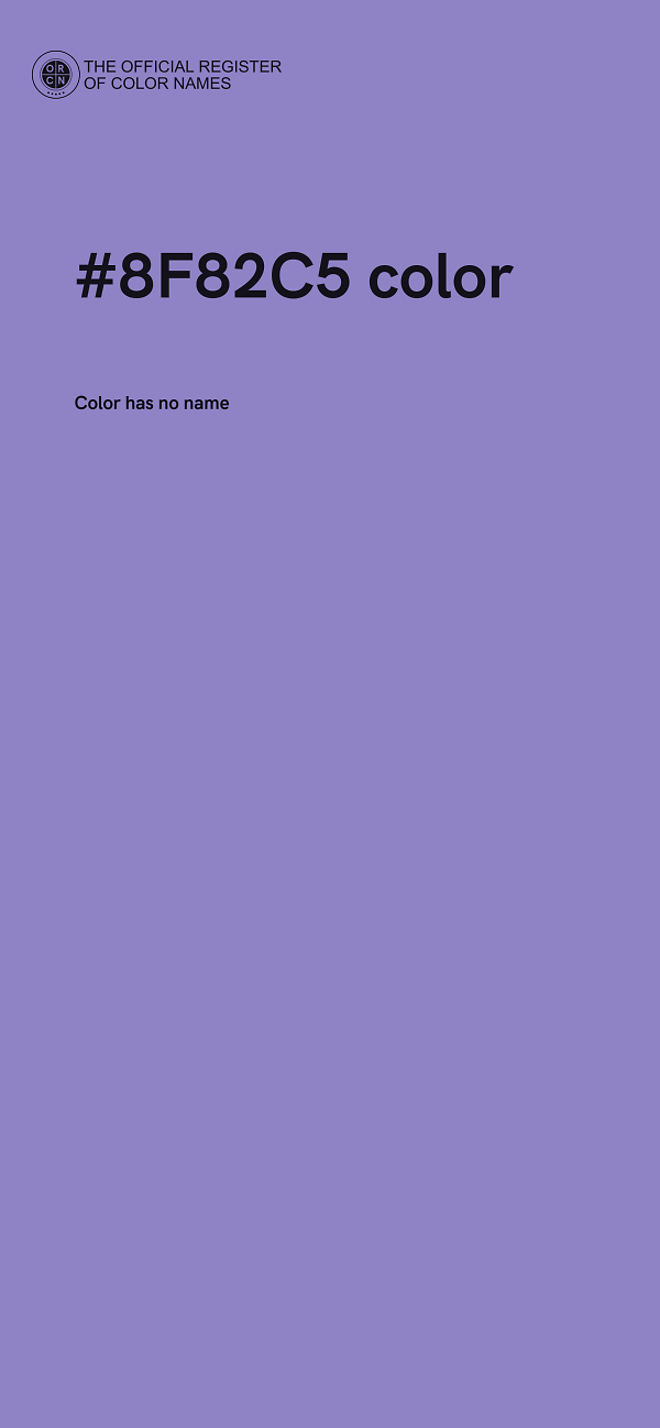 #8F82C5 color image