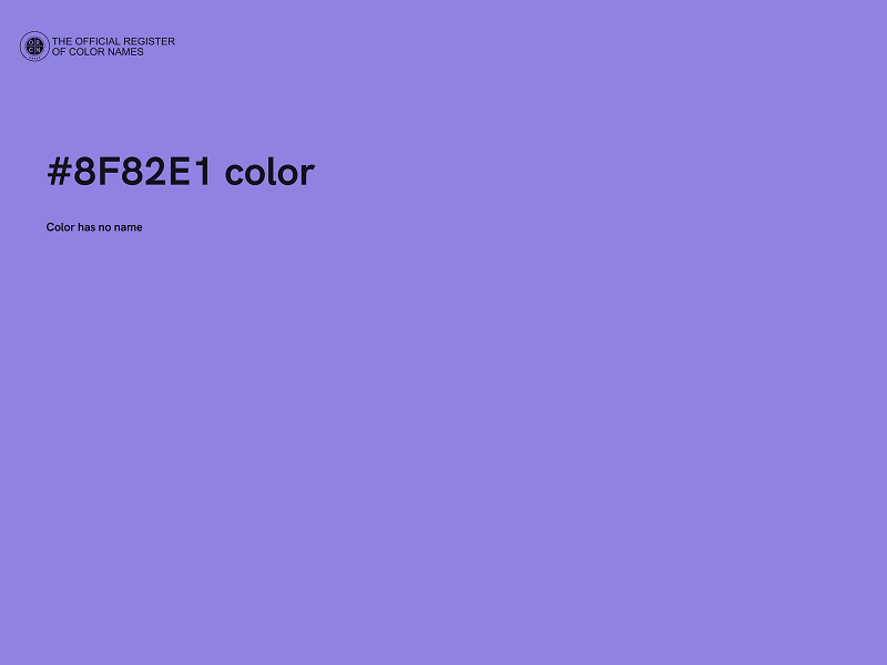 #8F82E1 color image