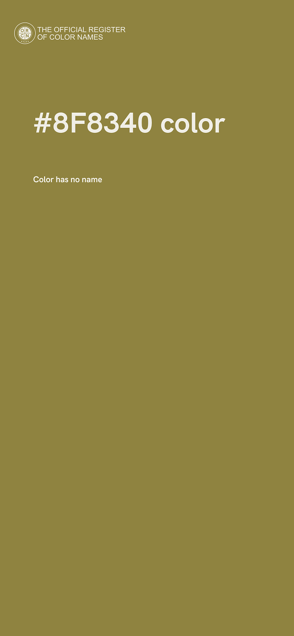 #8F8340 color image
