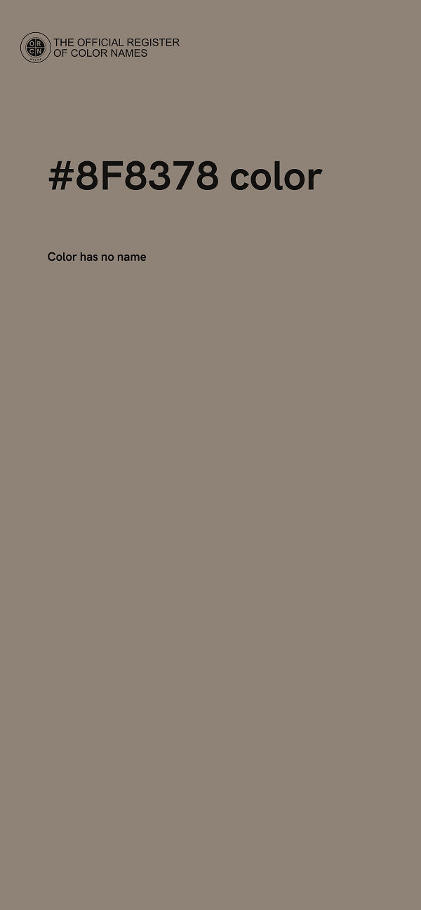 #8F8378 color image