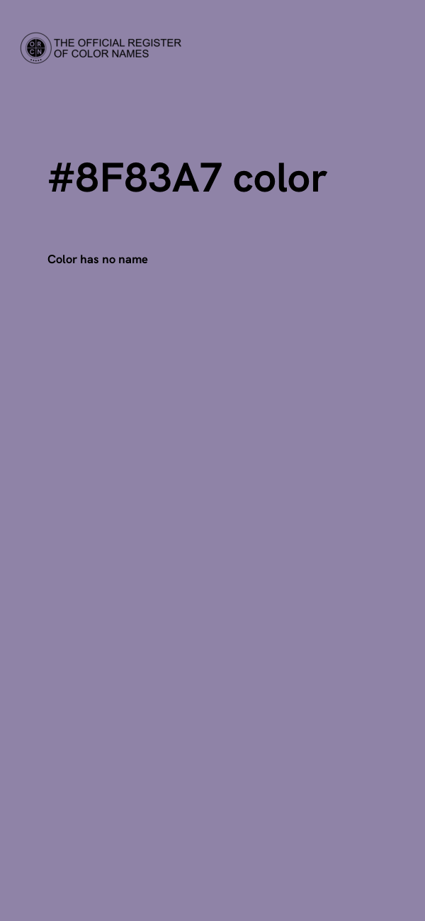 #8F83A7 color image