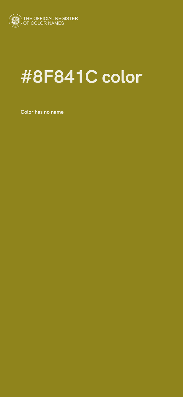 #8F841C color image