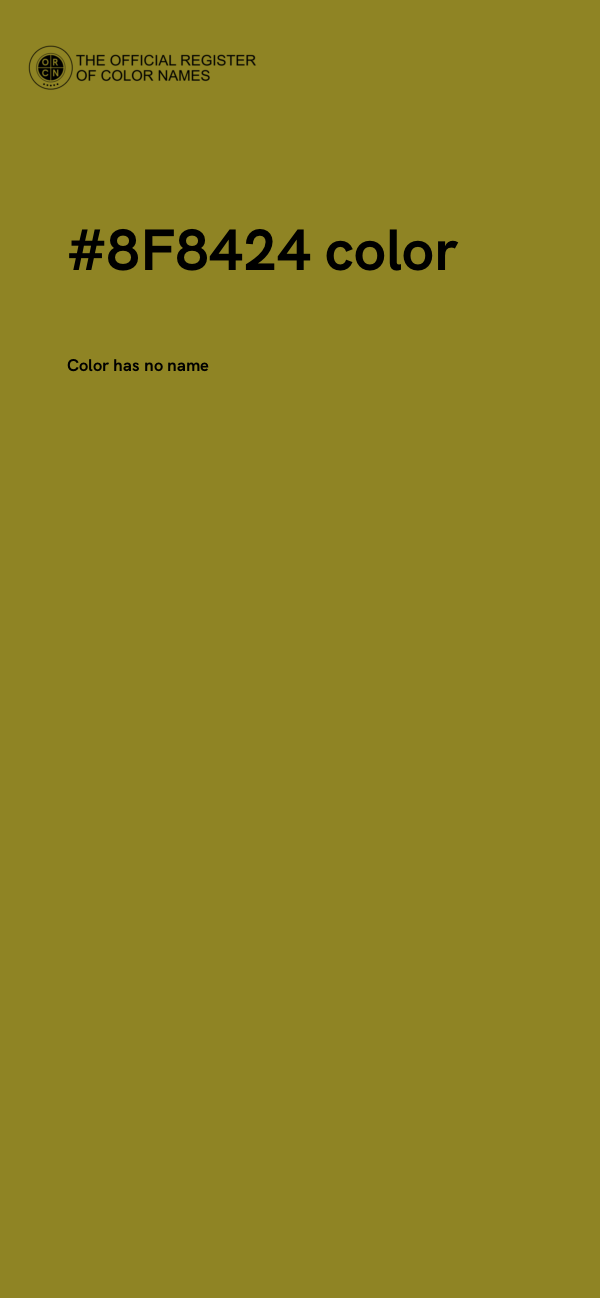 #8F8424 color image