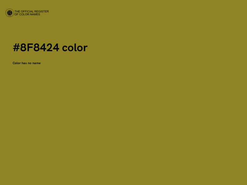 #8F8424 color image