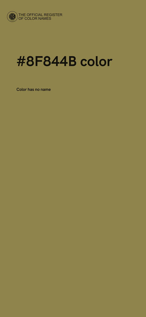 #8F844B color image