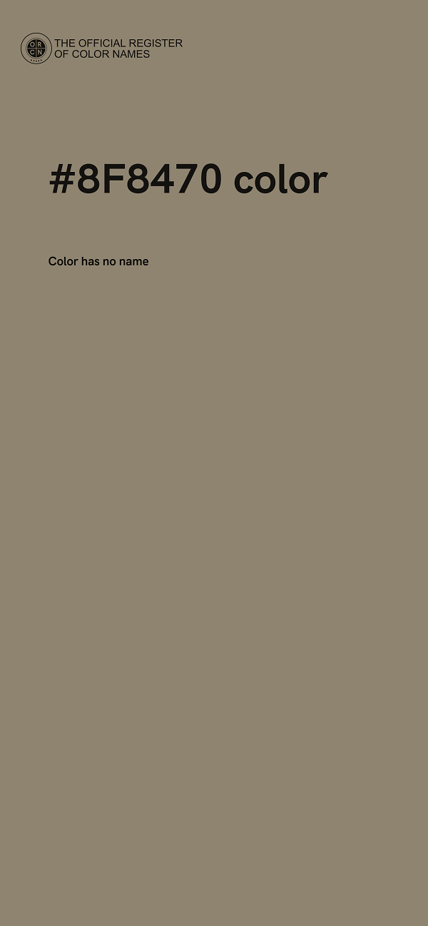 #8F8470 color image