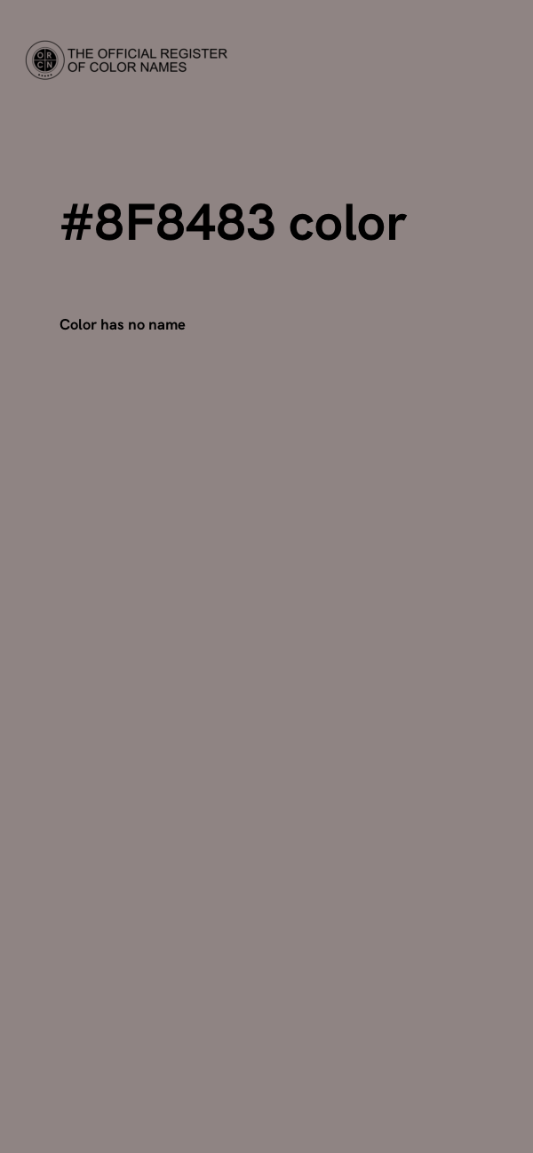 #8F8483 color image