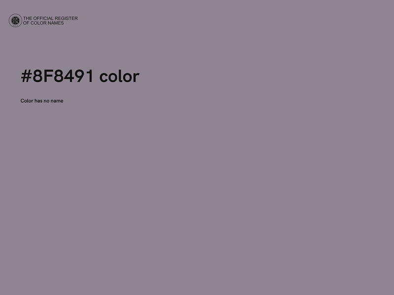 #8F8491 color image