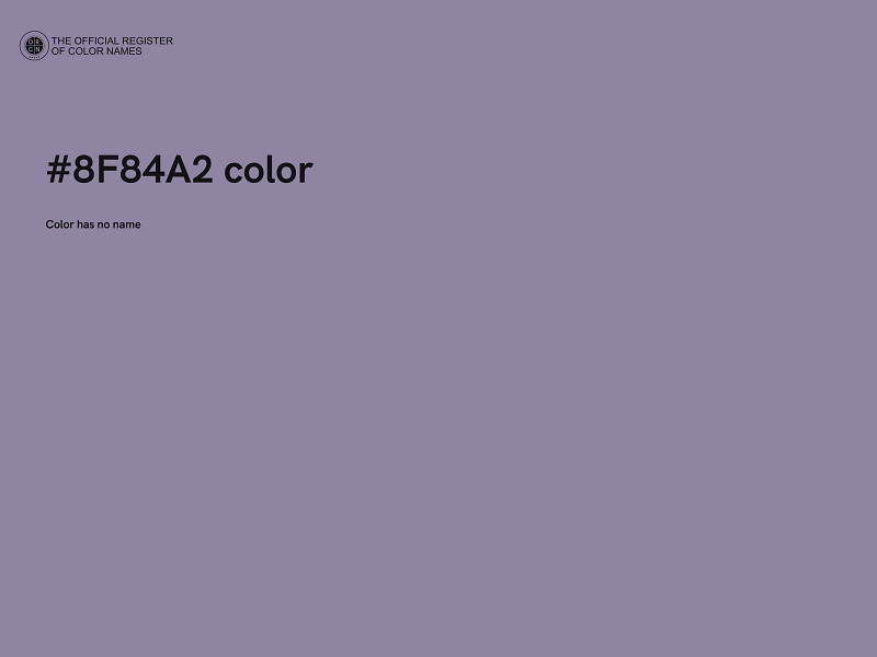 #8F84A2 color image