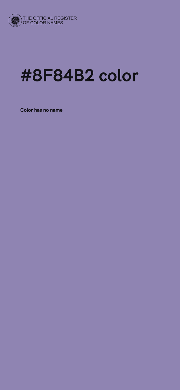 #8F84B2 color image