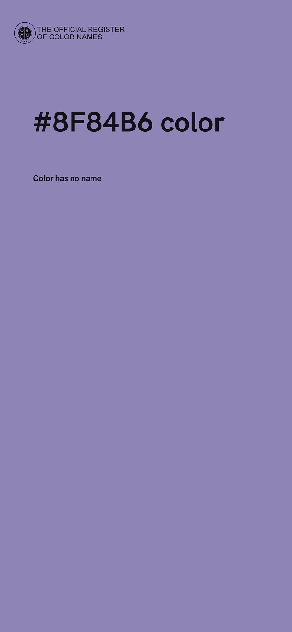 #8F84B6 color image