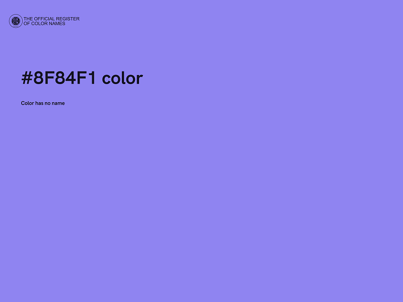 #8F84F1 color image