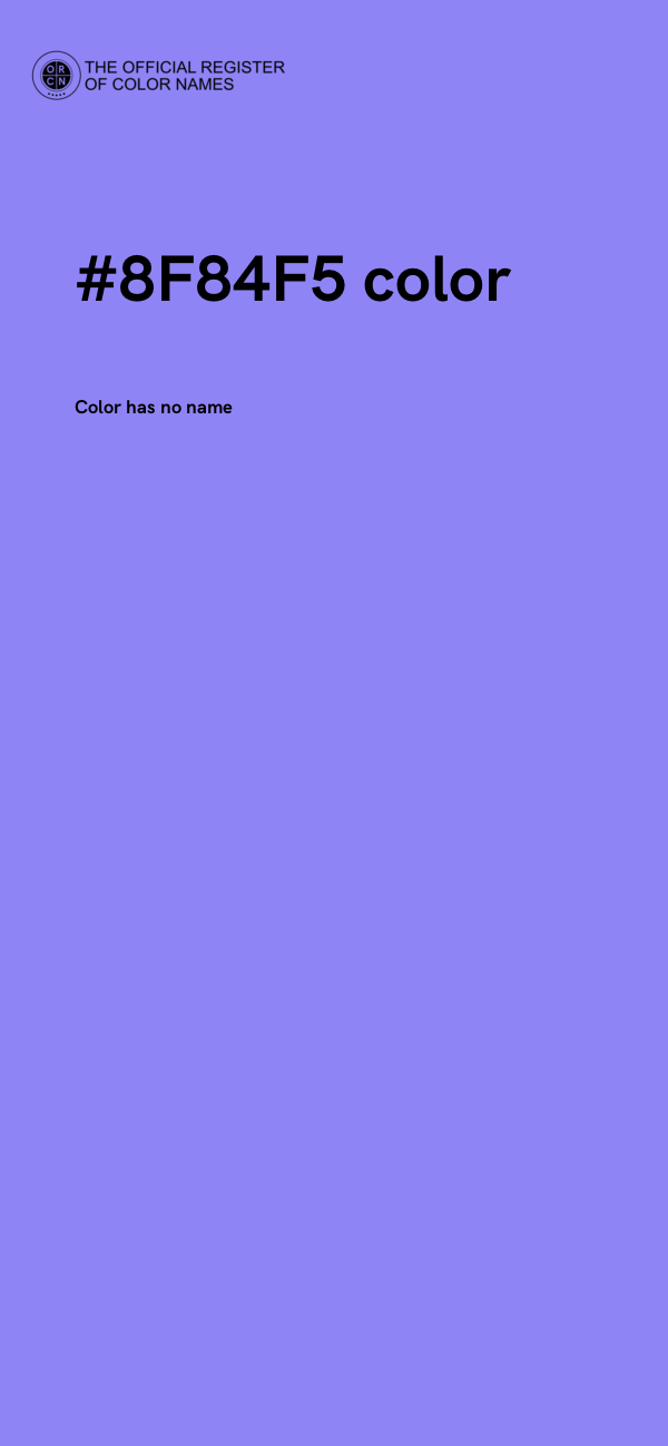 #8F84F5 color image