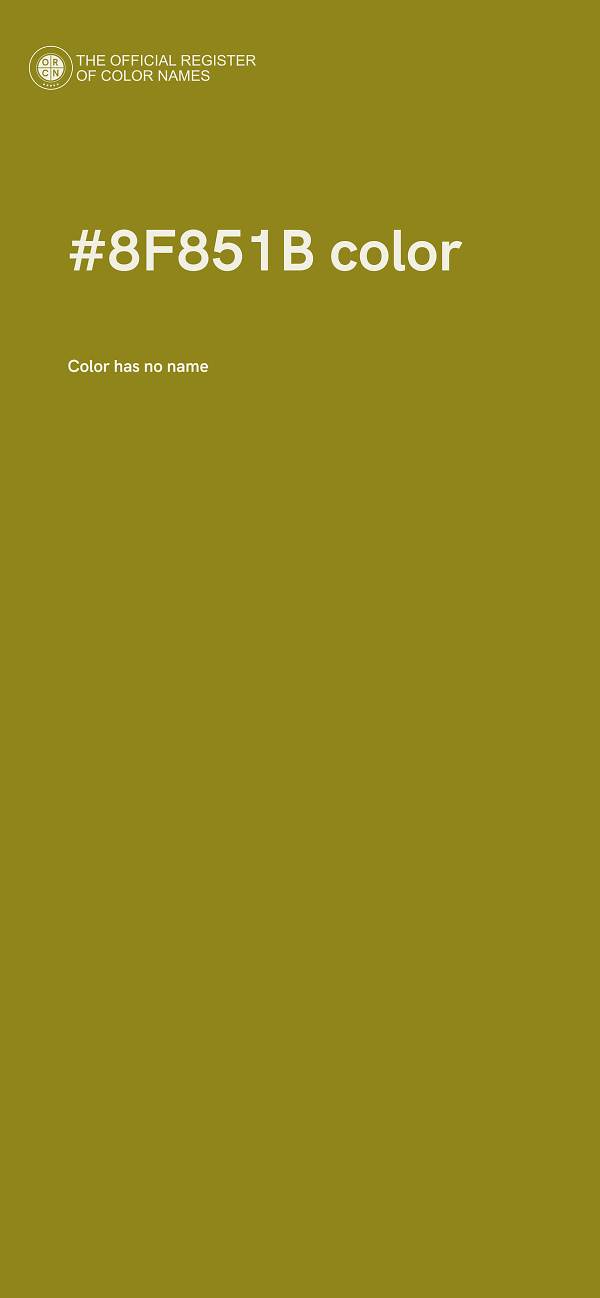 #8F851B color image