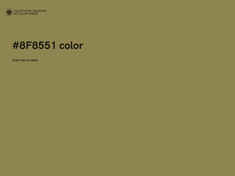#8F8551 color image
