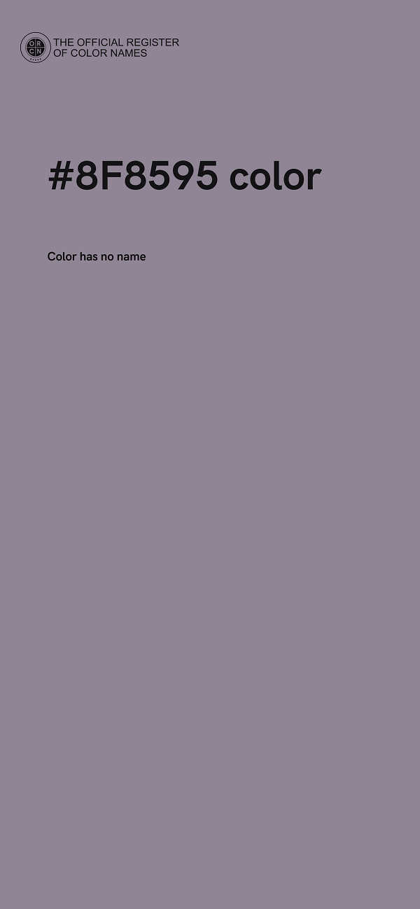 #8F8595 color image