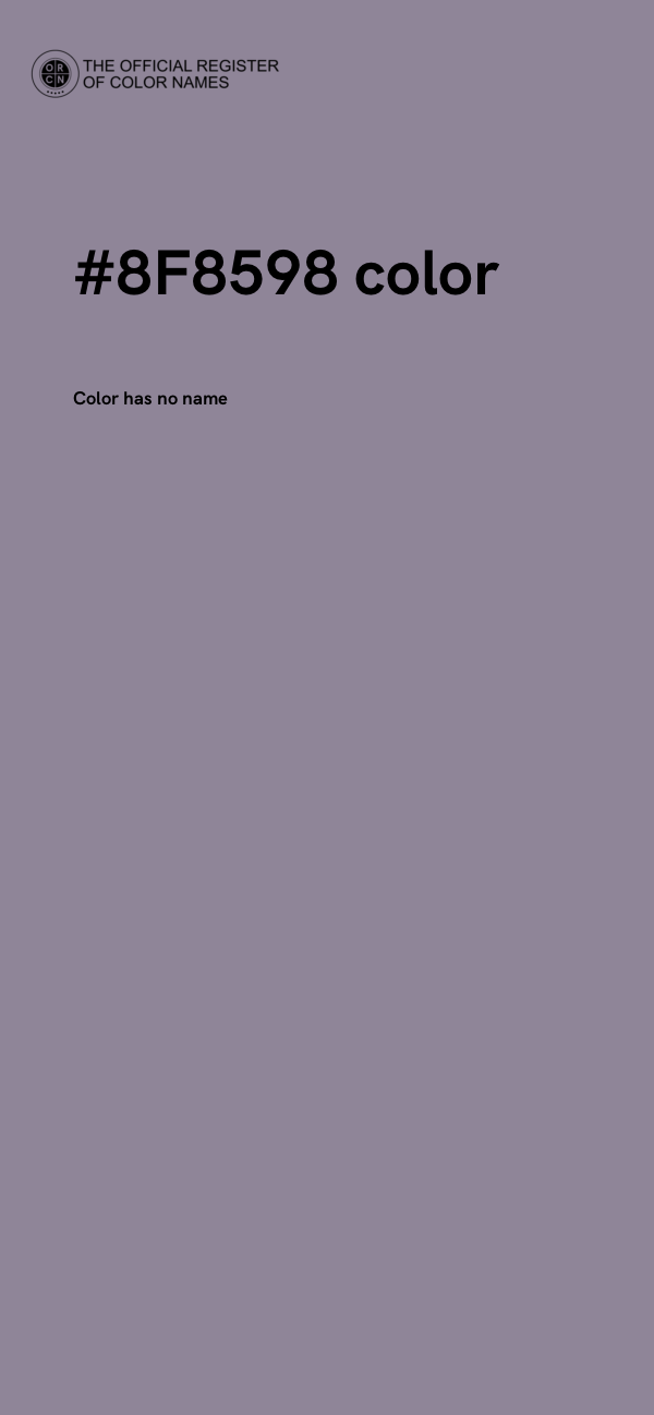 #8F8598 color image