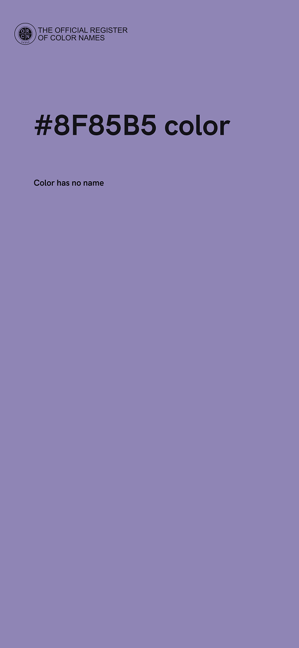#8F85B5 color image