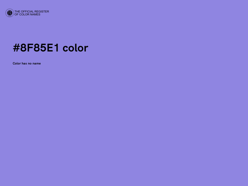 #8F85E1 color image