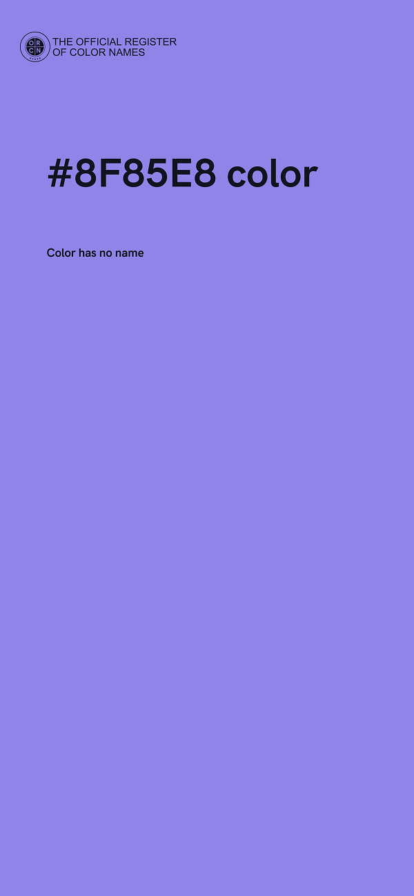 #8F85E8 color image