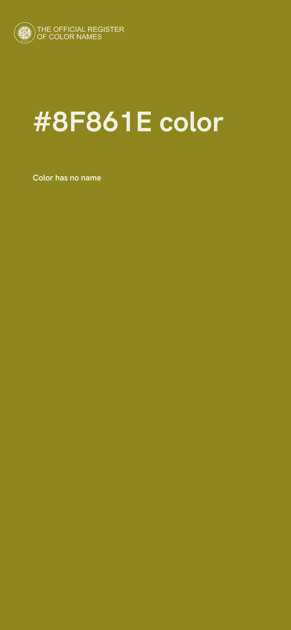 #8F861E color image