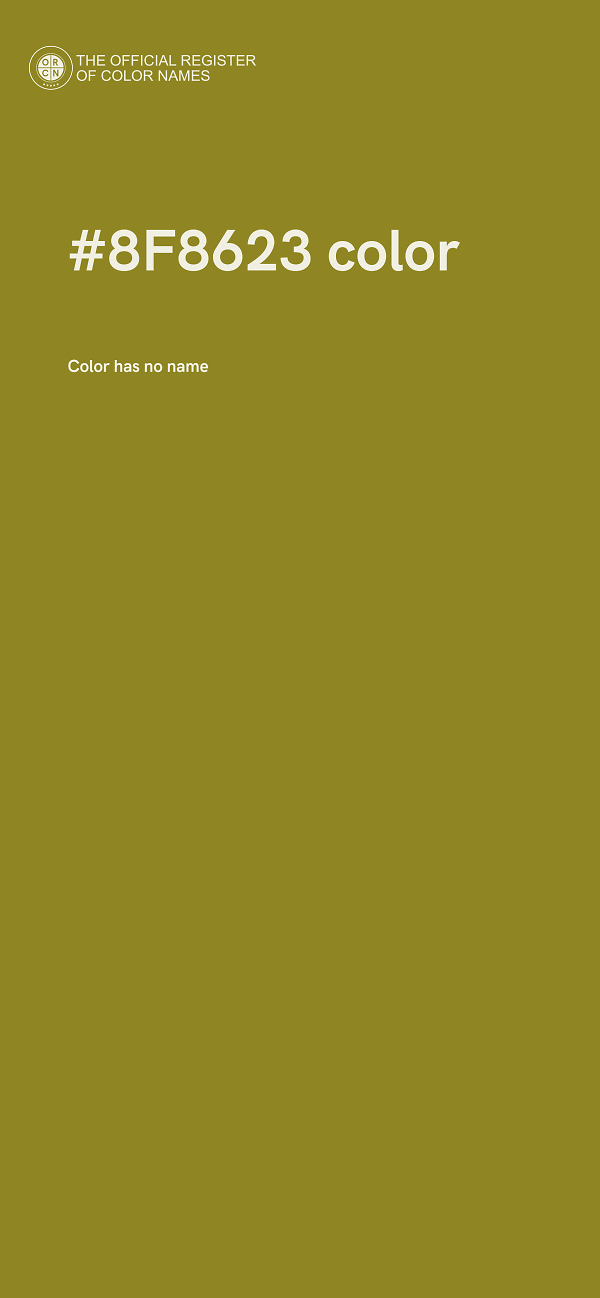 #8F8623 color image