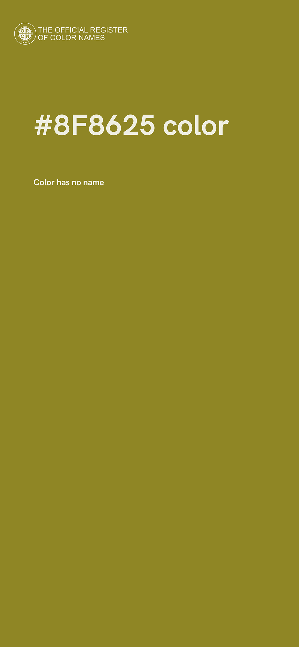 #8F8625 color image