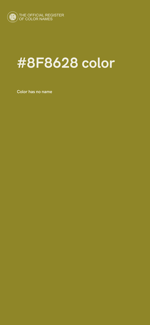 #8F8628 color image