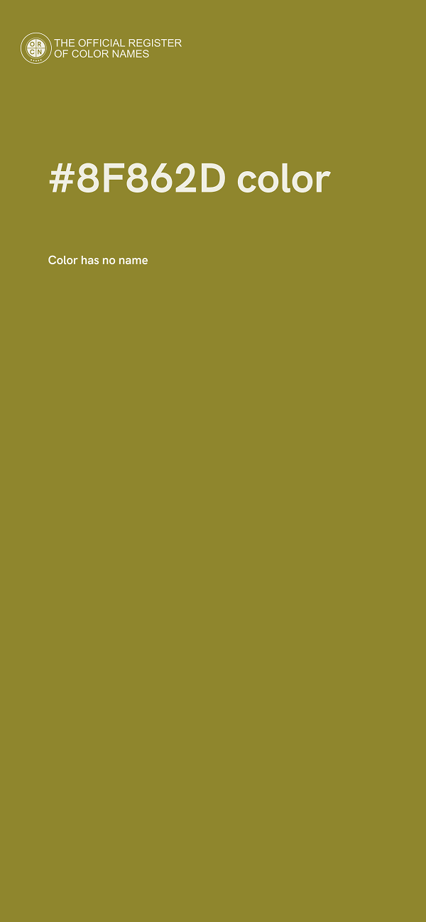 #8F862D color image