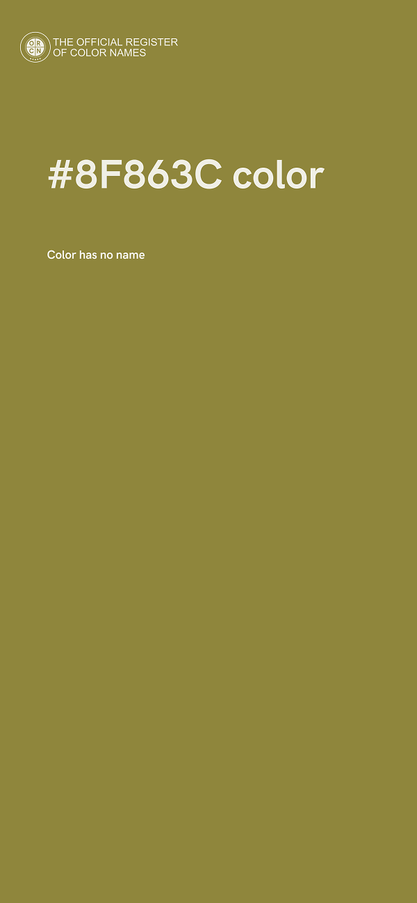 #8F863C color image