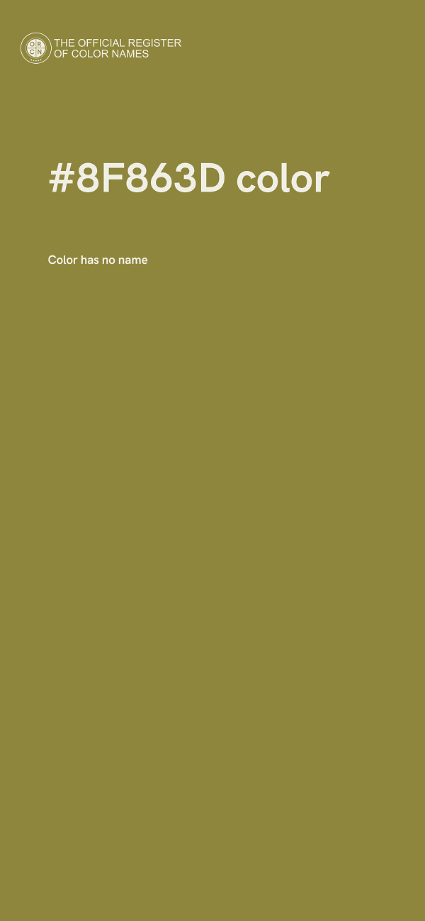 #8F863D color image