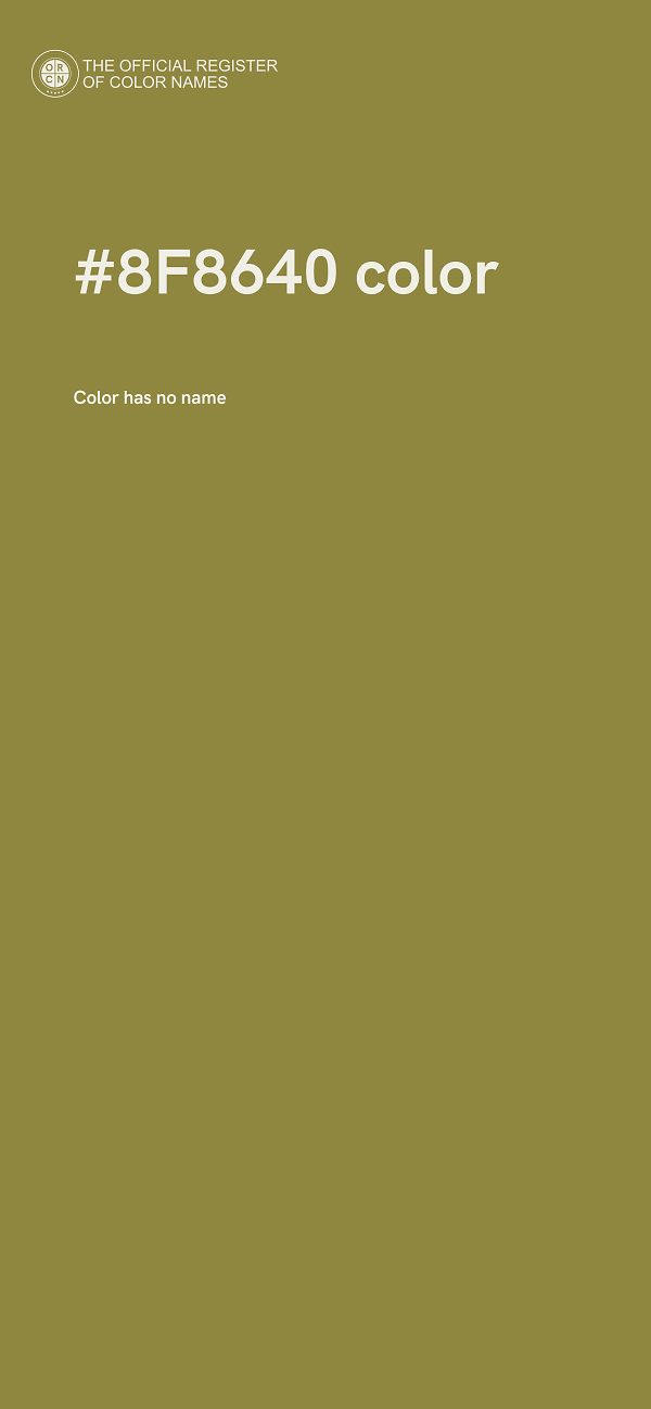 #8F8640 color image