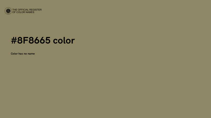 #8F8665 color image