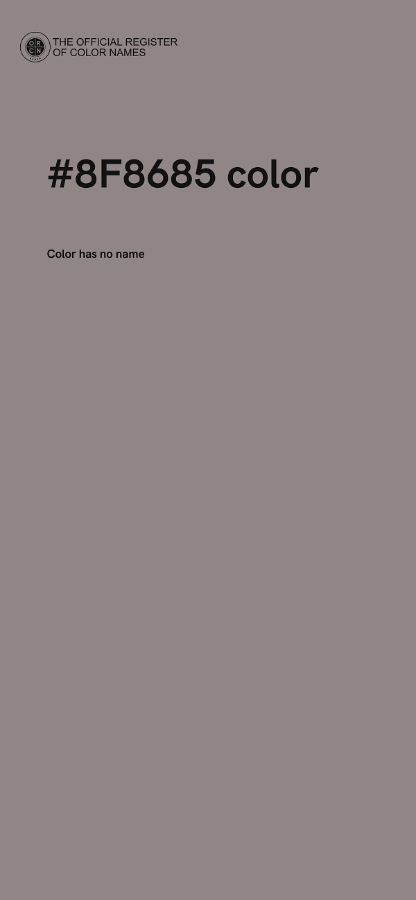 #8F8685 color image