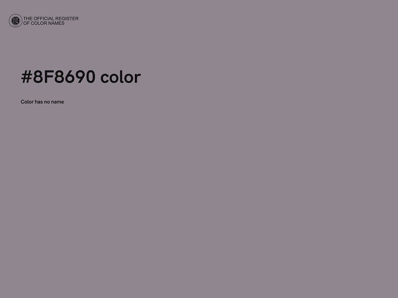 #8F8690 color image