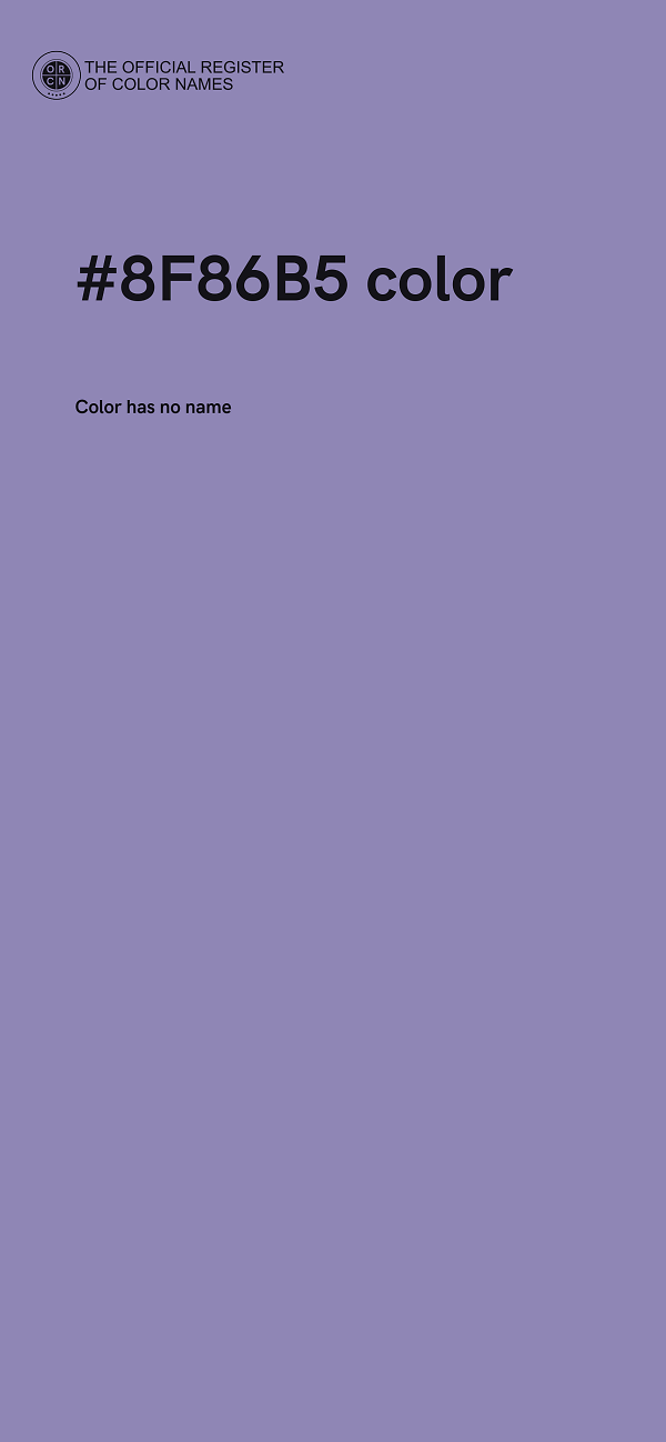 #8F86B5 color image