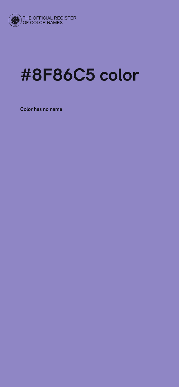 #8F86C5 color image