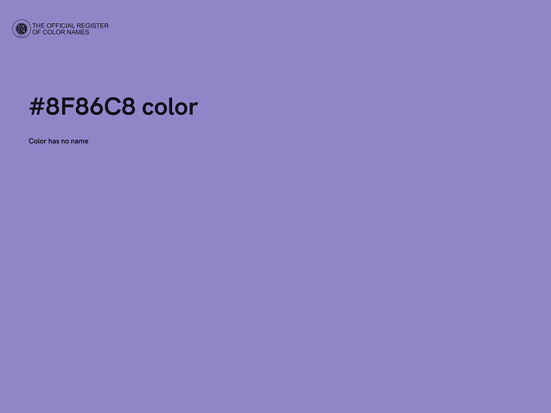 #8F86C8 color image