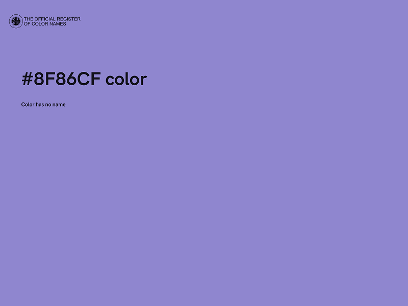 #8F86CF color image