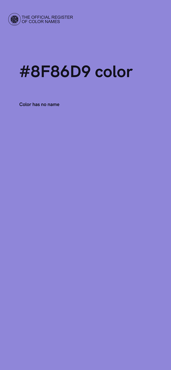 #8F86D9 color image